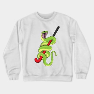 Snake Hockey Hockey bat Crewneck Sweatshirt